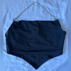 Black & Diamond Crop top